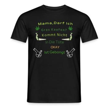 kiffen - Männer T-Shirt - Schwarz - Vorne - AI Model Male 178 light (178cm)