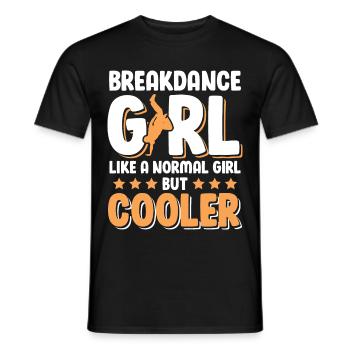Breakdance Girl Mädchen - Männer T-Shirt - Schwarz - Vorne - AI Model Male 178 light (178cm)