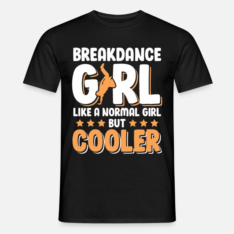 Breakdance Girl Mädchen - Männer T-Shirt - Schwarz