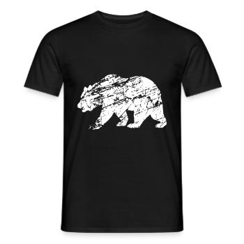 Bears brown bears - Men's T-Shirt - black - Front - AI Model Male 178 light (178cm)