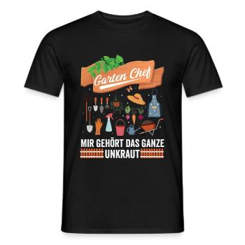 Lustiges Gärtner Design für die Gartenarbeit - Männer T-Shirt - Schwarz - Vorne - AI Model Male 178 light (178cm)
