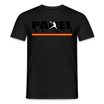Padel Mannschaft - Männer T-Shirt - Schwarz - Vorne - AI Model Male 178 light (178cm)
