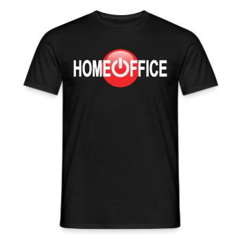 Home Office Vers.1- Arbeit Zuhause - Männer T-Shirt - Schwarz - Vorne - AI Model Male 178 light (178cm)