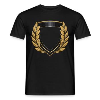 Wappen Symbol - Männer T-Shirt - Schwarz - Vorne - AI Model Male 178 light (178cm)