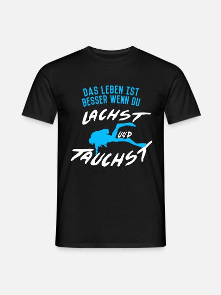 Diving saying - Men's T-Shirt - black