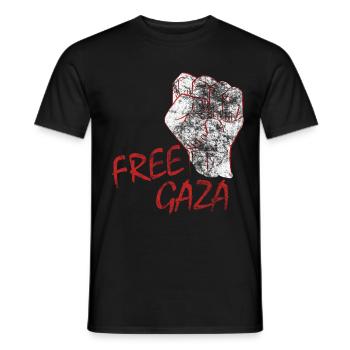 Libérez la Palestine Libérez la Liberté Palestine - T-shirt homme - noir - Devant - AI Model Male 178 light (178cm)
