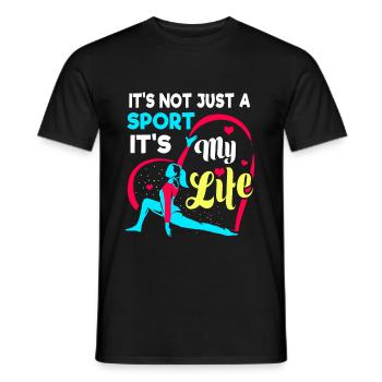 Gymnastik Handstand Turnen Kunstturnen Geschenk - Männer T-Shirt - Schwarz - Vorne - AI Model Male 178 light (178cm)