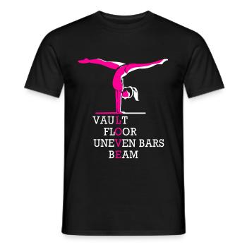 Gymnastique Main Stand Gymnastique Gymnastique Cadeau - T-shirt homme - noir - Devant - AI Model Male 178 light (178cm)