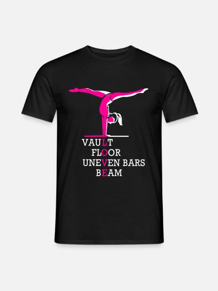 Ginnastica Cavalletto Ginnastica Ginnastica Artistica Ginnastica Regalo - T-shirt uomo - nero
