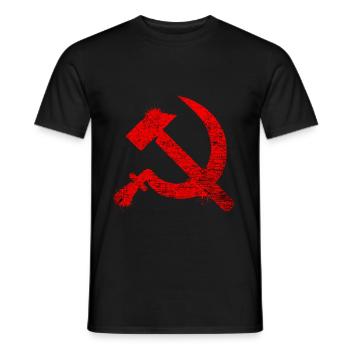 Communism - Men's T-Shirt - black - Front - AI Model Male 178 light (178cm)