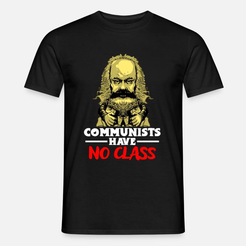 Communisme Lénine Marx Lutte des classes social - T-shirt homme - noir