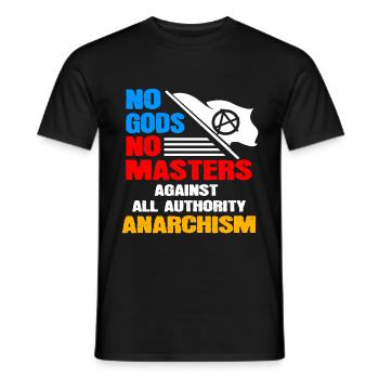 Communism Lenin Marx Class Struggle Social - Men's T-Shirt - black - Front - AI Model Male 178 light (178cm)