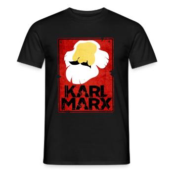 Communism Lenin Marx Class Struggle Social - Men's T-Shirt - black - Front - AI Model Male 178 light (178cm)