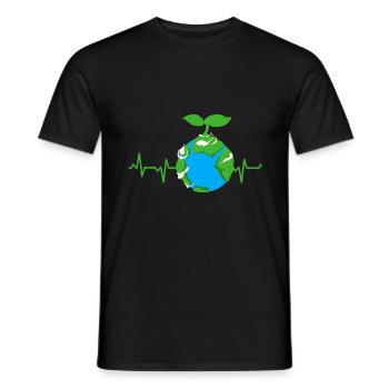 Jour de la Terre - T-shirt homme - noir - Devant - AI Model Male 178 light (178cm)