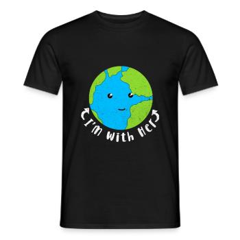Jour de la Terre - T-shirt homme - noir - Devant - AI Model Male 178 light (178cm)