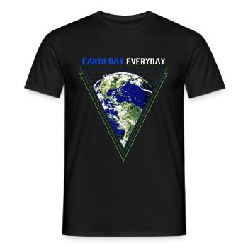 Jour de la Terre - T-shirt homme - noir - Devant - AI Model Male 178 light (178cm)