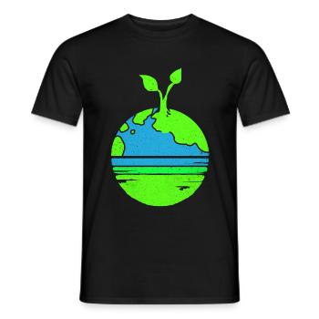 Jour de la Terre - T-shirt homme - noir - Devant - AI Model Male 178 light (178cm)