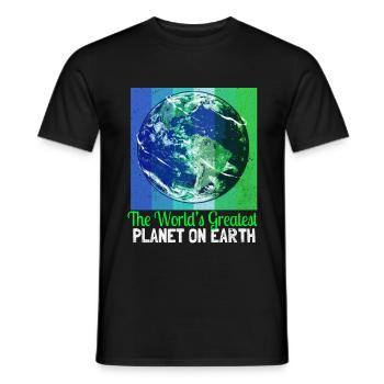 Jour de la Terre - T-shirt homme - noir - Devant - AI Model Male 178 light (178cm)