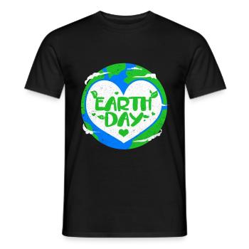 Jour de la Terre - T-shirt homme - noir - Devant - AI Model Male 178 light (178cm)
