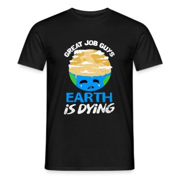 Jour de la Terre - T-shirt homme - noir - Devant - AI Model Male 178 light (178cm)
