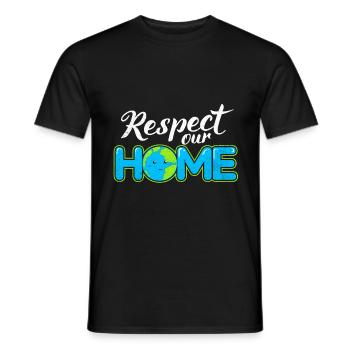 Jour de la Terre - T-shirt homme - noir - Devant - AI Model Male 178 light (178cm)