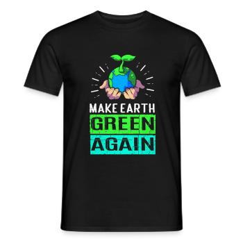 Tag der Erde - Männer T-Shirt - Schwarz - Vorne - AI Model Male 178 light (178cm)