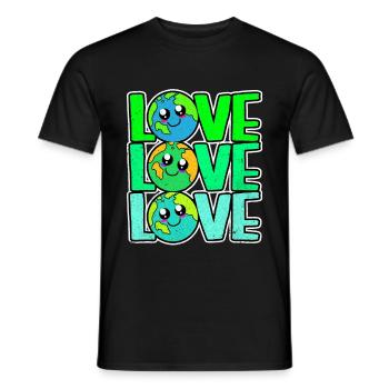 Jour de la Terre - T-shirt homme - noir - Devant - AI Model Male 178 light (178cm)