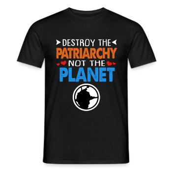 Changement climatique Earth Day Protection de l’environnement Bio Terre - T-shirt homme - noir - Devant - AI Model Male 178 light (178cm)