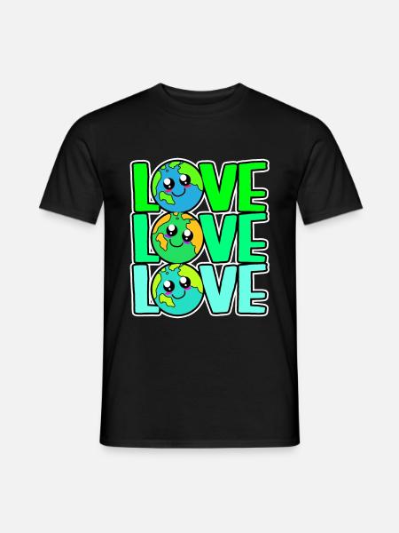 Changement climatique Earth Day Protection de l’environnement Bio Terre - T-shirt homme - noir