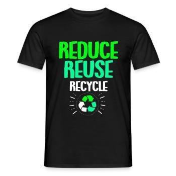 Changement climatique Earth Day Protection de l’environnement Bio Terre - T-shirt homme - noir - Devant - AI Model Male 178 light (178cm)