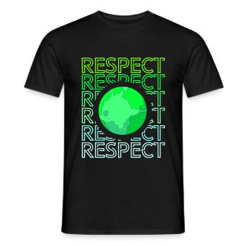 Changement climatique Earth Day Protection de l’environnement Bio Terre - T-shirt homme - noir - Devant - AI Model Male 178 light (178cm)