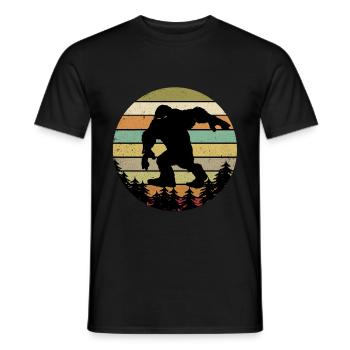 Bigfoot - Männer T-Shirt - Schwarz - Vorne - AI Model Male 178 light (178cm)