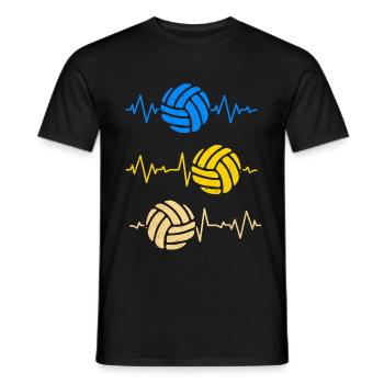 Volley-ball - T-shirt homme - noir - Devant - AI Model Male 178 light (178cm)