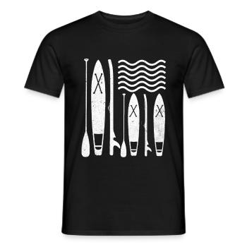 Stand Up Paddle - Men's T-Shirt - black - Front - AI Model Male 178 light (178cm)