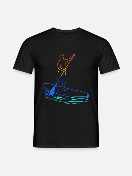 Stand Up Paddling SUP Paddle Paddle Paddle - Men's T-Shirt - black