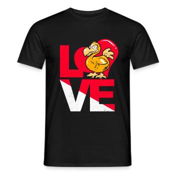 Dodo - Men's T-Shirt - black - Front - AI Model Male 178 light (178cm)