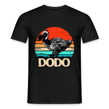 Dodo - Men's T-Shirt - black - Front - AI Model Male 178 light (178cm)