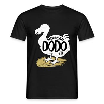 Dodo - Men's T-Shirt - black - Front - AI Model Male 178 light (178cm)