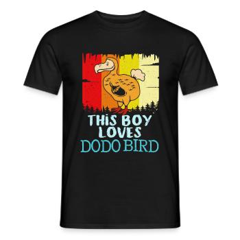 Dodo - Men's T-Shirt - black - Front - AI Model Male 178 light (178cm)