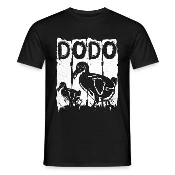 Dodo - Men's T-Shirt - black - Front - AI Model Male 178 light (178cm)