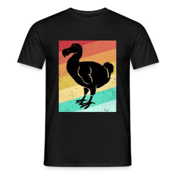Dodo - Men's T-Shirt - black - Front - AI Model Male 178 light (178cm)