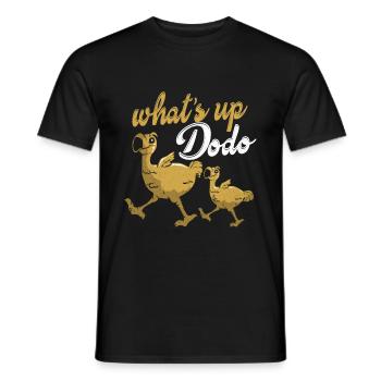 Dodo - Men's T-Shirt - black - Front - AI Model Male 178 light (178cm)