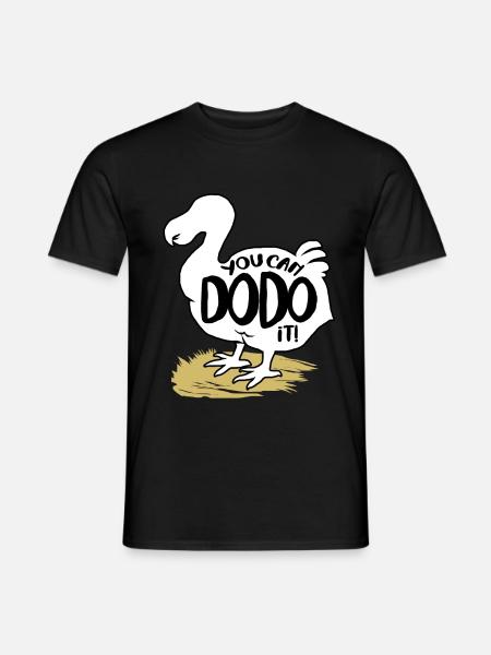 Dodo Geschenk Vogel Urzeit Fossil Archäologie Geek - Männer T-Shirt - Schwarz