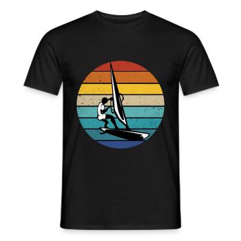 Planche à voile - T-shirt homme - noir - Devant - AI Model Male 178 light (178cm)