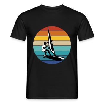 Windsurf Windsurfen Windsurfing Wassersport Surf - Männer T-Shirt - Schwarz - Vorne - AI Model Male 178 light (178cm)