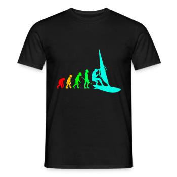 Windsurfing Windsurfing Windsurfing Water Sports Surf - Men's T-Shirt - black - Front - AI Model Male 178 light (178cm)
