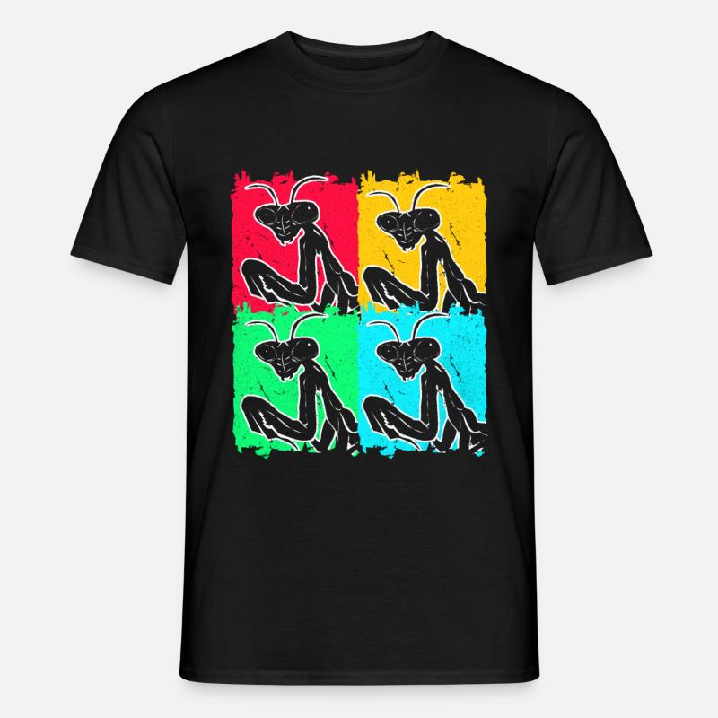 Gottesanbeterin - Männer T-Shirt - Schwarz