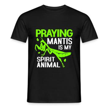 Gottesanbeterin Entomologie Insekt Zoologie Spruch - Männer T-Shirt - Schwarz - Vorne - AI Model Male 178 light (178cm)