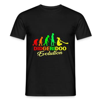 Didgeridoo Aborigène Australie Musique Méditation - T-shirt homme - noir - Devant - AI Model Male 178 light (178cm)