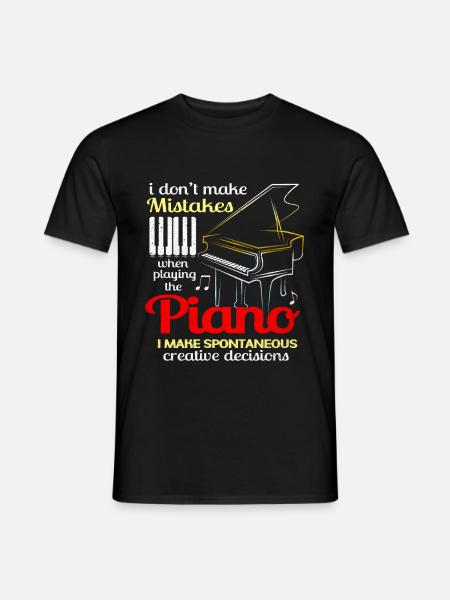 Piano - Men's T-Shirt - black